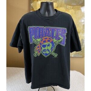 Vintage Lee Sport 1999 Pittsburgh Pirates Graphic Black T Shirt Men’s Size XL